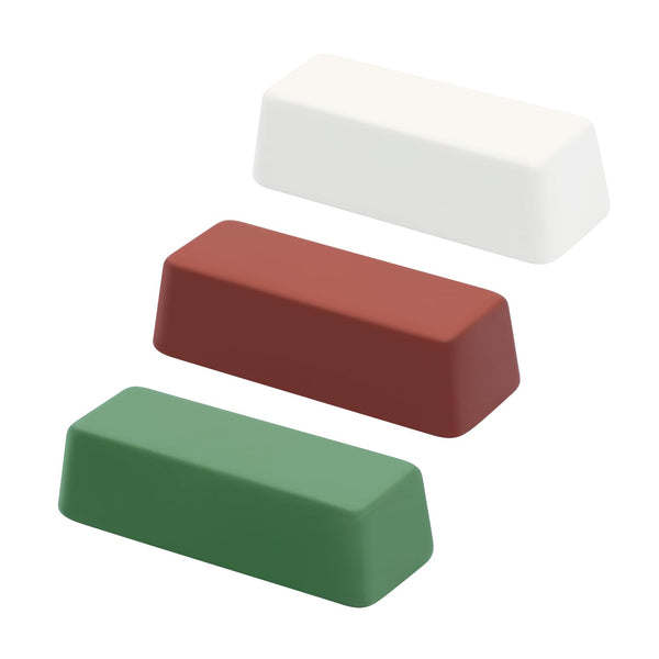 SCOTTCHEN Mini Buffing Polishing Cutting Compounds 4 Oz. Kit - Green Fine/White Medium/Red Coarse - 3 Pack 4 Oz. - Green Fine/White Medium/Red
