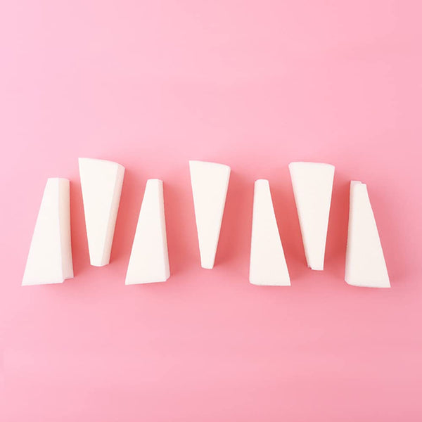 Amazon Basics Cosmetic Rectangular Foam Wedges for Makeup Application and Blending, 192 Count (6 Packs of 32), White (Previously Solimo) 32 Count