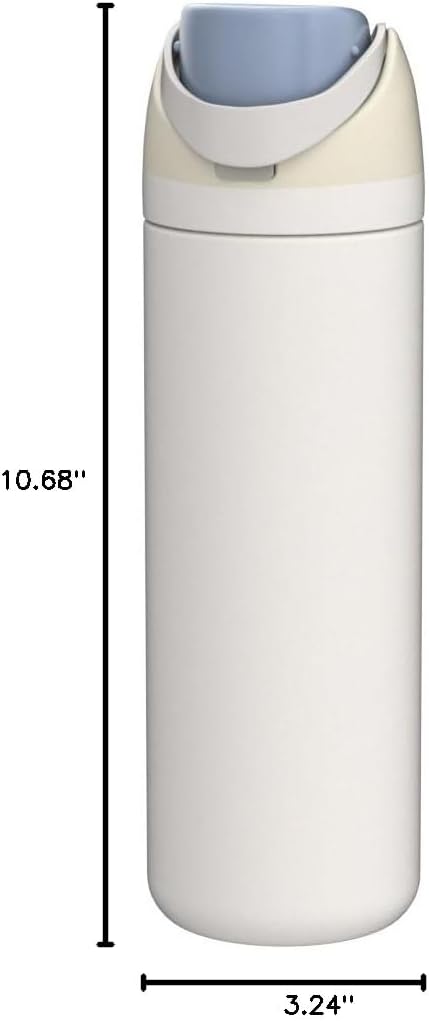 Owala Freesip Insulated Stainless Steel Water Bottle with Straw for Sports, Travel, and School Bpa-Free Sports Water Bottle, 24 Oz, Iced Breeze