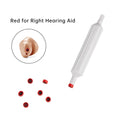 HF4 Pro Wax Guards Hearing Aids Wax Filters Earwax Traps (Red&BLue)