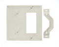 Leviton 80708-W 2-Gang 1-Blank 1-Decora/Gfci Device Combination Wallplate, Standard Size, White