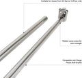 Design House Closet Rod, Adjustable, 27-Inches to 48-Inches, Steel Construction, Polished Chrome, 2.75 in. D x 42.0 In. L, 206045 Polished Chrome 48"