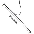 1 to 2 Way Daisy Chain Guitar Effect Pedal Power Supply Splitter Adapter Cable - Black (2PCS)