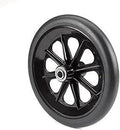 Wheel Replacement for Wheelchairs, 8 Inch by 1 Inch Black (2)