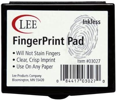 Lee Inkless FingerPrint Pad (S03027) 1 Black