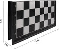 KAILE 13" Magnetic Chess Sets, 3 in 1 Travel Chess Checkers Backgammon Set with Folding Case