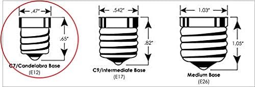 Creative Hobbies A101 Flicker Flame Light Bulb -3 Watt, 130 Volt, E12 Candelabra Base, Flame Shaped, Nickel Plated Base,- Dances with a Flickering