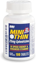 Mini Thin | Two-Way Action Caffeine Pills - High Speed Energy and Enhanced Stamina* - 205 Mg Caffeine; 25Mg Ephedrizine (100 Count Bottle)