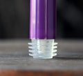 Flameless Advent Candle Set 4-Piece LED Advent Taper Candles Purple and Pink - Soft White Flickering Flame - Remote Control