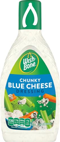 Wish-Bone Chunky Blue Cheese Salad Dressing, 15 FL OZ Chunky Blue Cheese 15 Oz 15 Fl Oz (Pack of 1)