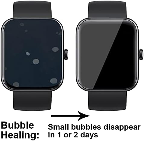 Screen Protector Compatible with Bestinn 1.47" and Mindrose H80 1.47Ã¢ÂÂ Smartwatch, Soft TPU, 6 Pieces, Bubble Self-Healing