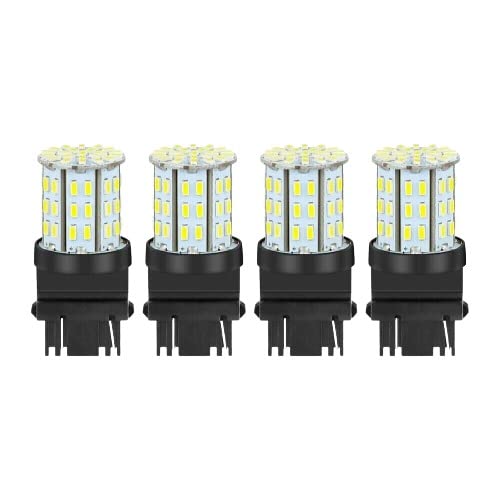 4X 3157 3156 64SMD LED Reverse Tail Brake Turn Signal DRL Light Bulb 6000K White