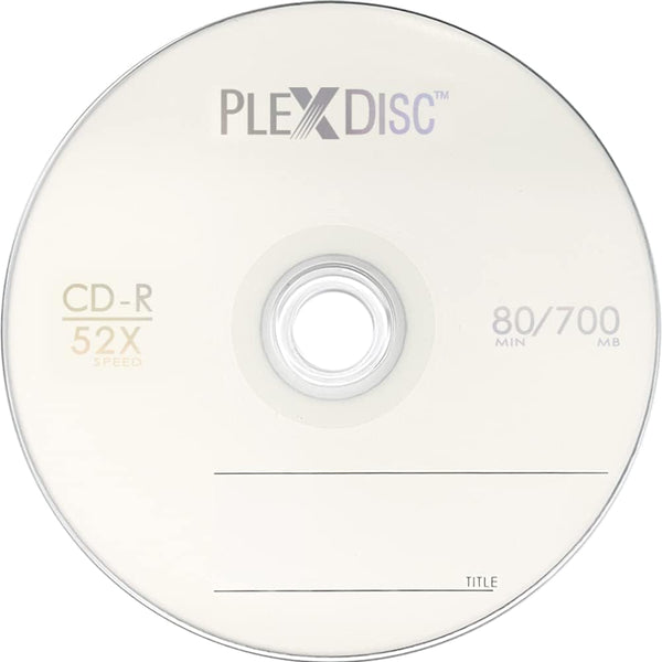 CD-R 700MB 80 Minute 52x Recordable - 100 Pack Cake Box (FFP) 631-805-BX, 100 Discs