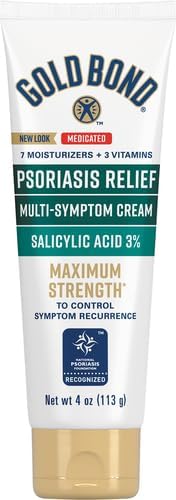 Gold Bond Multi-Symptom Psoriasis Relief Cream, 4 Oz., for Itchy, Irritated & Sc