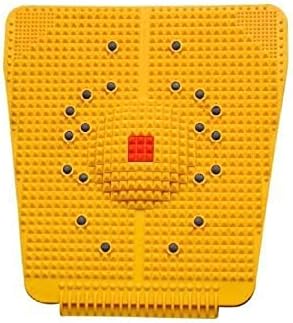 High Strength Plastic Acupressure Mat & Feet Massager Acupunctures Stress, Pain Relief Massager Tool for Blood Circulation in Human Body (Yellow),