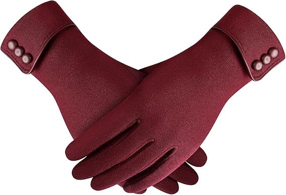Winter Gloves for Women, Winter Touch Screen Texting Warm Gloves with Thermal So