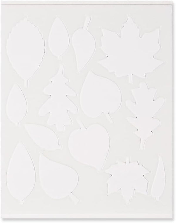 3L Corporation Self-Adhesive Scrapbook Foam Embellishment Shapes, Leaves