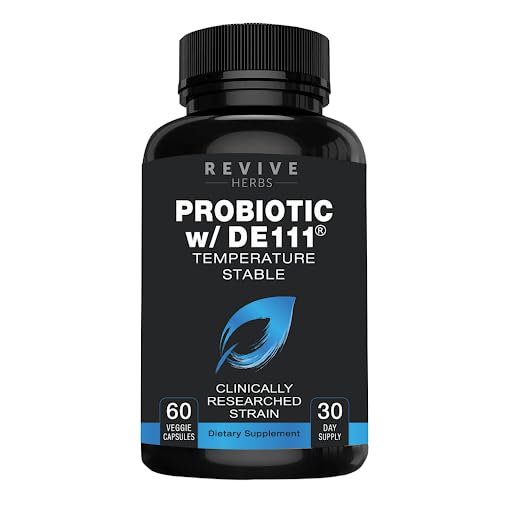 Advanced Probiotic with DE111 Strain (Bacillus Subtilis). Spore Forming Probiotic. No Refrigeration Needed. 11.5 Billion