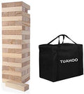Giant Tumble Tower (Stacks to 4+ Feet), 54pcs Wooden Blocks Stacking Game, Indoor Outdoor Game for Kids Adult Family Fun | Ages 6+ | Yard Games |