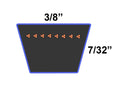 D&D PowerDrive 482876 SCAG Power Equipment Replacement Belt, Rubber