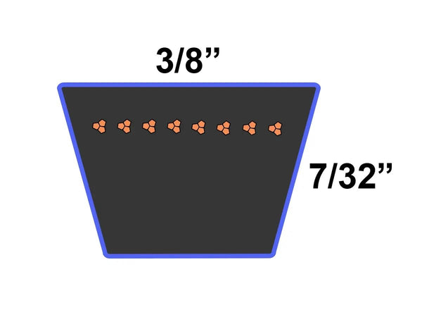 D&D PowerDrive 482876 SCAG Power Equipment Replacement Belt, Rubber