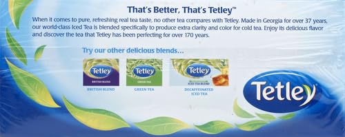 Tetley Black Tea, Iced Tea Blend, Family Size, 24 round Tea Bags