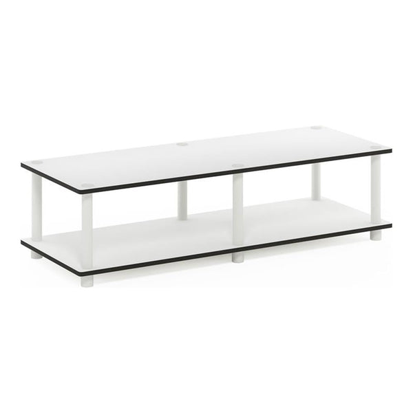 Furinno Just No Tools Wide TV Stand, White