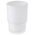 Bathroom Rinsing Cup, Angle Simple Frosted Glass Tumbler Cup, Toothbrush and Toothpaste Holder Drinking Glasses Glassware