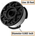 AF100 Replacement Spool for Black and Decker AF-100-3ZP Af-100-Bkp,30-Foot,0.065-Inch,(Af-1003Zp) Fits GH900 GH600 GH610 String Trimmer 30Ft