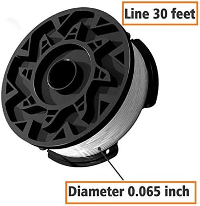 AF100 Replacement Spool for Black and Decker AF-100-3ZP Af-100-Bkp,30-Foot,0.065-Inch,(Af-1003Zp) Fits GH900 GH600 GH610 String Trimmer 30Ft