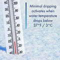 Freeze Miser Outdoor Faucet & Spigot Freeze Protection – Patented Valve Shield, Activates at Water Temperature Below 37°F/3°C – Durable Winter