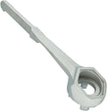 Aluminum Bung Wrench, 55 Gallon Drum Wrench, Barrel Wrench for Opening 10 15 20 30 50 55 Gallon Drums, Fits 2 Inch and 3/4 Inch Bung Caps 1 Silver