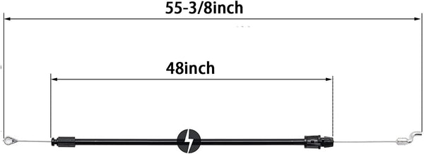 HAKATOP 587326601 Lawn Mower Engine Zone Control Cable Kit for Craftsman 583451701,429638, 438385