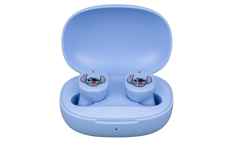 Disney Stitch Wireless Earbuds for Kids, Bluetooth Earbuds with Charging Case
