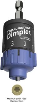 Adjustable DIMPLER Â® - Drywall Bit & Screw Gun Attachment, Converts Drill into Drywall Screw Gun or Deck Screwdriver, Magnetic Bit Holder for