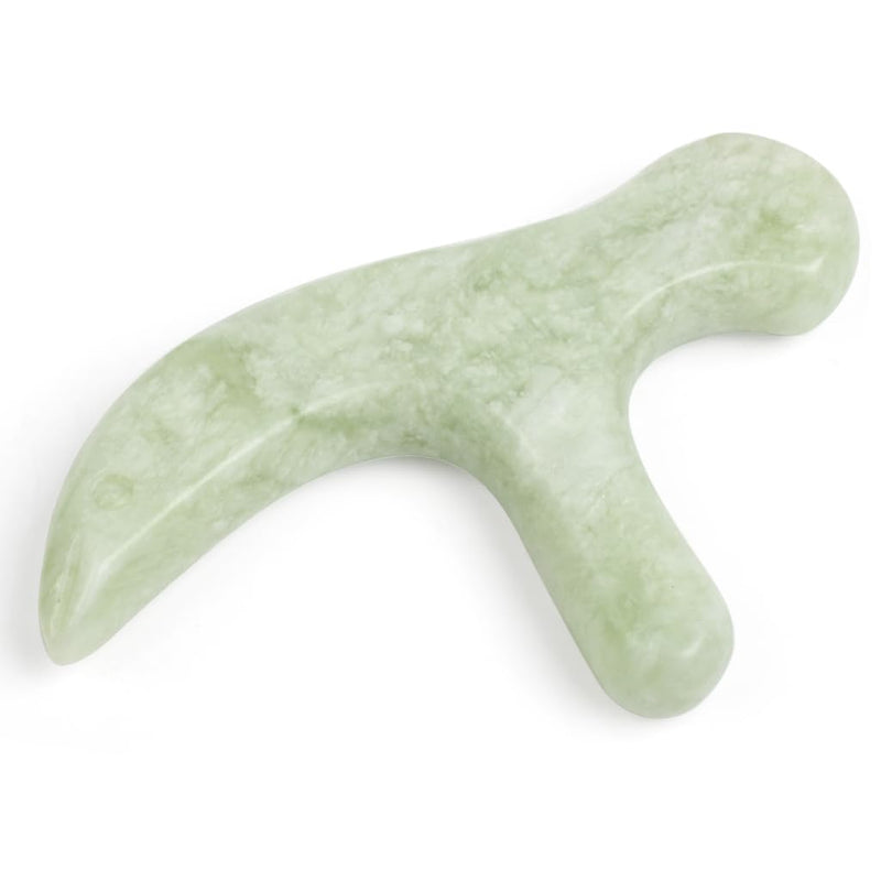 Ewin24 Natural Jade Foot Massager Acupuncture Point Massage Foot Care Therapeutic Relief Tool