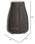 Innogear Essential Oil Diffuser with Oils, 100Ml Aromatherapy Diffuser with 6 Essential Oils Set, Aroma Cool Mist Humidifier Gift Set, Dark Wood Grain
