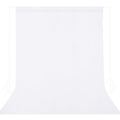 GFCC 8FTX10FT White Backdrop Background for Photography Photo Booth Backdrop for Photoshoot Background Screen Video Recording Parties Curtain