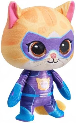 Disney Junior SuperKitties 7-inch Small Plush Stuffed Animal, Sparks, Kitten, Kids Toys for Ages 2 Up by Just Play