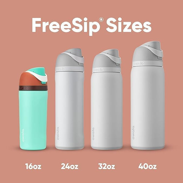 Owala Freesip Insulated Stainless Steel Water Bottle with Straw for Sports, Travel, and School Bpa-Free Sports Water Bottle, 32 Oz, Iced Breeze