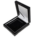Guardhouse Wood Display Box for NGC/PCGS/Premier/Little Bear Elite Coins in Certified or Certified Style Holders/Slabs (Single Coin, Matte Black