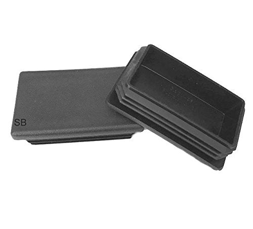 1 1/2" X 2" Rectangle TUBING END Cap Plug - Quantity of 4