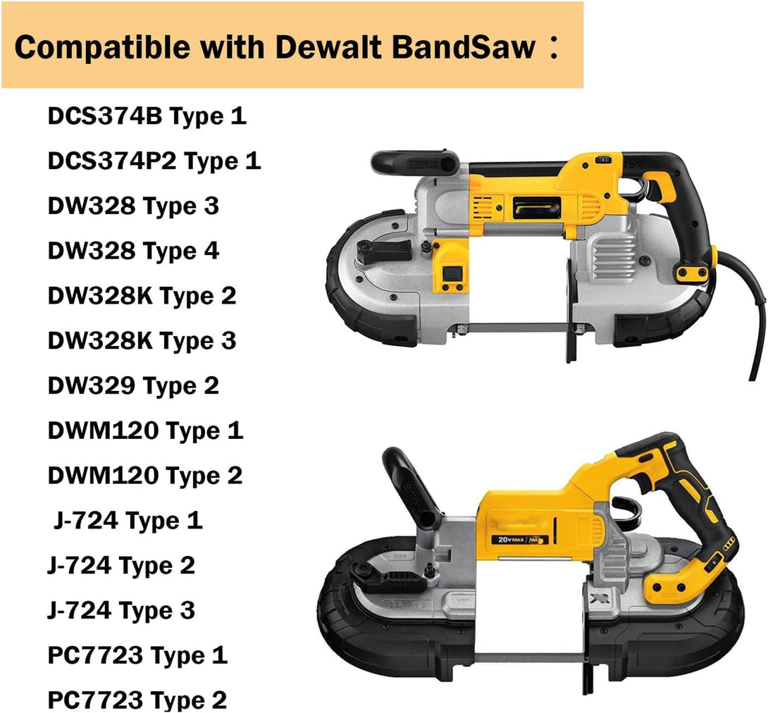 650721-00 Dewalt Bandsaw Tires for Dewalt Band Saw Tires DWM120 A02807 DCS374 DW328K - 2 Pack