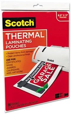 Scotch Thermal Pouches, 3.70 in x 5.27 in 3x5 Photo