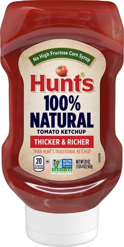 Hunt’s Tomato Ketchup, 20 oz. Squeeze Bottle Tomato 20 Ounce (Pack of 1)
