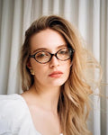 TIJN Olisa Blue Light Blocking Glasses for Women Men,Retro Oval Frame Bluelight Eyeglasses for Gaming/Computer/Screen 01. Whiskey Tortoise Clear