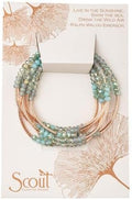 Scout Curated Wears - Women's Scout Wrap Bracelet & Necklace - Neptune/Rose Gold