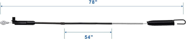 fascinatte 133-8158 Blade Brake Cable Kit with Bracket, Fits Toro 30" Timemaster Mowers | Complete replacement kit, pre-aligned mounting bracket,