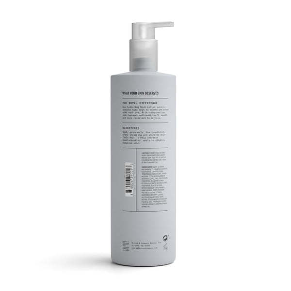 Bevel All Day Body Lotion for Men with Shea Butter and Argan Oil, Lightweight Formula Softens and Smoothes Skin, 16 Oz (Packaging May Vary) 16 Fl