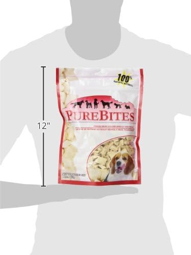 Purebites Chicken Freeze Dried Dog Treats, 1 Ingredient, Made in USA, 6.2Oz